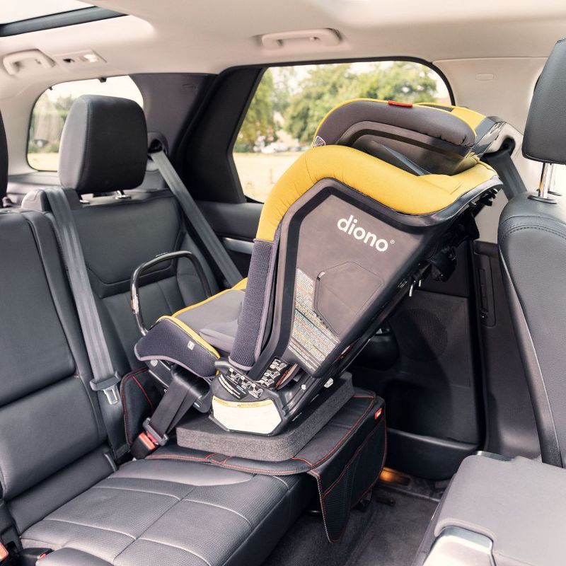 Diono Super Mat Car Seat Protector for Under Car Seat Includes 3 Mesh Storage Pockets Crash Tested - Black, 5 of 14