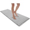 24"x58" SoftLux Sheer Striped with GripTex Skid Resistant Base Bath Runner - Microdry - 2 of 4