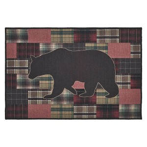 Wyatt Bear Polyester Bathmat 20x30 VHC Brands - 1 of 4