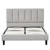 Full Size Platform Bed with Upholstered Headboard for Bedroom - 4 of 4