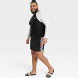 Pride Adult Rainbow Check Swim Shorts - Checkered