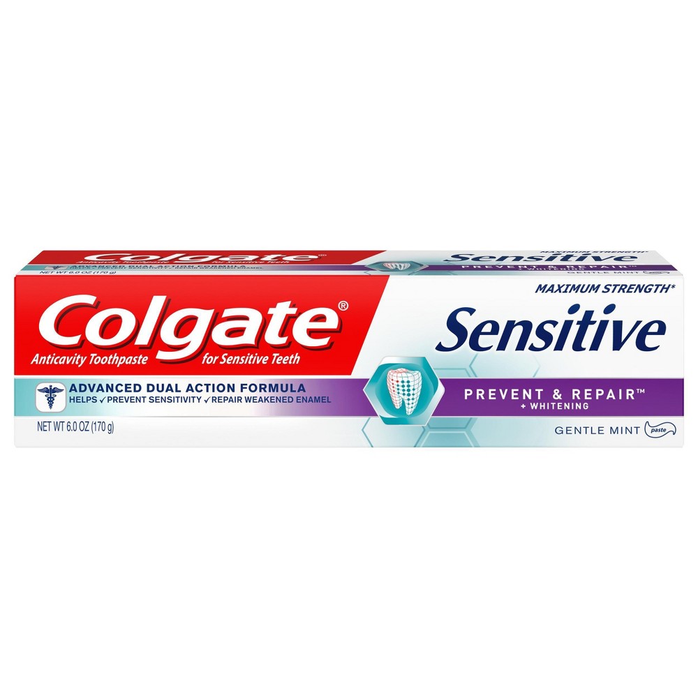 UPC 035000521231 product image for Colgate Sensitive Toothpaste Prevent and Repair Gentle Mint Paste - 6oz | upcitemdb.com