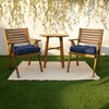 2pc Canvas Tufted Outdoor Bench Cushion Set - Sorra Home - 2 of 3