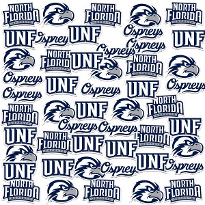 University Of North Florida Spirit Logo 50Ct Sticker Packs Miscellaneous 50 Ct. Sticker Pack - 1 of 4