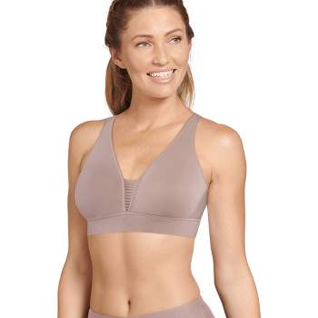 Jockey Women's Forever Fit Supersoft Modal V-neck Molded Cup Bra Xl  Wisteria Green : Target