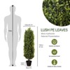 NicBex 2-Pack 35" Detachable Artificial Green Cypress Tree Tall Faux Plant, Indoor/Outdoor Decor, Easy Assembly - 3 of 4