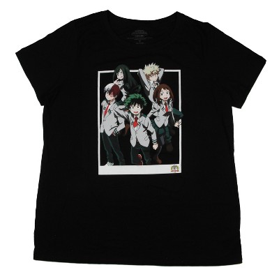 My Hero Academia Women's Class 1-A Framed Group Pose Adult Plus Size T-Shirt
