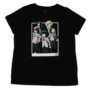 My Hero Academia Women's Class 1-A Framed Group Pose Adult Plus Size T-Shirt - 1 of 3