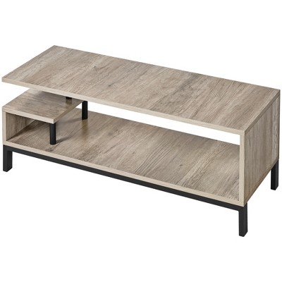 Yaheetech Free Standing TV Table Wood Elegant TV Stand Console Table