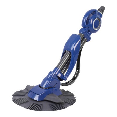 Blue and Gray Automatic Swimming Pool Cleaning System with Hoses