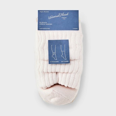 Women's Short Slouch 3pk Ankle Socks - Universal Thread' 4-10 - image 3