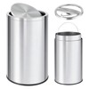 13 Gallon Stainless Steel Trash Can, 50 Liter Kitchen Garbage Can with Flipping Lid & Removable Inner Bucket - 3 of 4