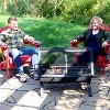 Sunnydaze Outdoor Camping or Backyard Rectangular Northland Fire Pit with Cooking Grill Grate, Spark Screen, Log Poker, and Fire Pit Cover - 36" - 2 of 4