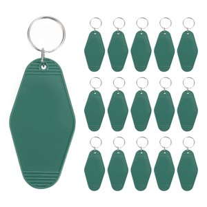 Unique Bargains Blank Vintage Motel Keychain for DIY Ornament Backpack Label 16 Pcs - 1 of 4