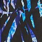 blue painterly leaves