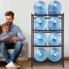 VEVOR 4 Tiers Water Jug Holder, 5 Gallon Water Bottle Holder, Double Row Water Bottle Rack for 8 Bottles, Heavy Duty Water Jug Rack - 2 of 4