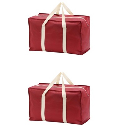 REGALWOVEN Foldable Storage Bags for Organizing Bedroom Clothing Closet Organizer with Handles 2 Pcs