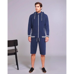 Men’s Active GYM Training Track Jacket & Shorts Set - 1 of 4