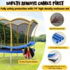 Infans 8FT Recreation Trampoline W/Exclusive Flower Shape Enclosure Net - 3 of 4