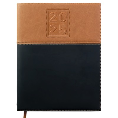Global Printed Products 14 Month 8"x10" Planner Brown and Black 2025