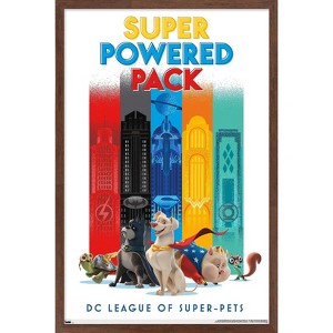 Trends International DC Comics Movie DC League of Super-Pets - Skyline Framed Wall Poster Prints - 1 of 4
