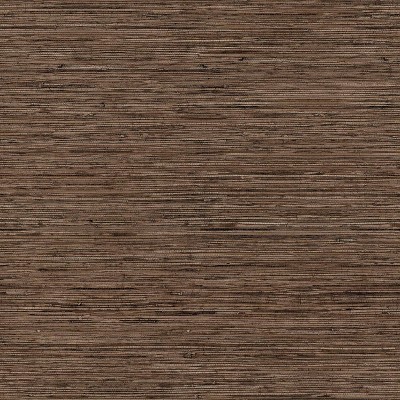 RoomMates Grasscloth Brown Peel & Stick Wallpaper