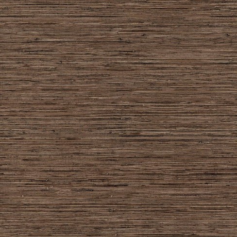 Roommates Grasscloth Brown Peel Stick Wallpaper Target