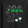 Men's - Disney - Neon Rex Long Sleeve Graphic T-Shirt - 2 of 4