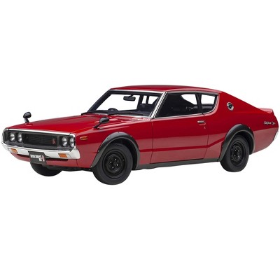 Nissan Skyline 2000GT-R (KPGC110) RHD (Right Hand Drive) Red 1/18 Model Car by Autoart