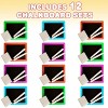 ArtCreativity Neon Chalkboard Set for Kids 1 Mini Chalk Board, 2 Chalk Sticks, and 1 Eraser (12 Kits) - 3 of 4
