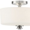 Crystorama Lighting Travis 2 - Light Flush Mount in  Polished Nickel - 3 of 4