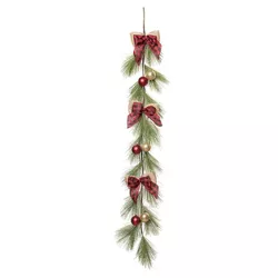 Transpac Artificial 59.06 in. Multicolored Christmas Holiday Ornament Garland