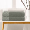 Unique Bargains Polka Dot Lightweight Quick Drying Bath Towels 2 Pcs - 3 of 4