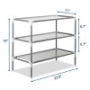 FURNIinspire Shoe Racks Simple 3 Tiers Shoe Rack Hallway Shoe Organizer Free Standing Shoe Shelf Storage for Entryway, Grey, 11"*22.8"*19" - 3 of 4