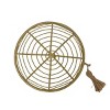Trinket Tray Brass Metal with Jute Tassel by Foreside Home & Garden - 4 of 4