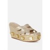 Blistronic Chunky Diamante & Rhinestone Cut-Out Sandals - 2 of 4