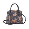 Signare USA Forest Life Blue Squirrel Top Handle Handbag - 3 of 4