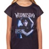 Addams Family Wednesday Girls' Pajamas Tonight Was Torture Sleep Set - 2 of 4