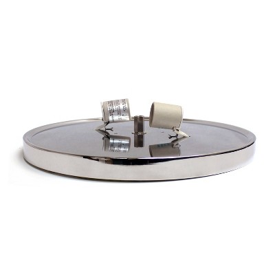 Elegant Blossom Chrome Glass 2-Light Flush Mount Ceiling Fixture