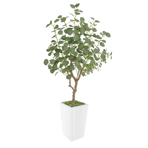 Artificial Tree in Pot with Realistic Leaves & Natural Wood Trunk - image 1 of 4