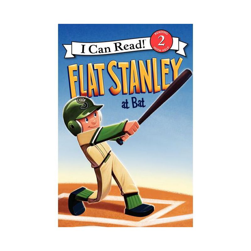 Flat Stanley at Bat - (I Can Read Level 2) by  Jeff Brown (Paperback), 1 of 2
