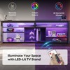 Bestier 70" Gaming Entertainment Center for TV up to 75" LED TV Stand for PS5 Tall TV Console with Shelves - 2 of 4
