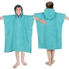 Kids Unisex Cotton Terry Medium Weight Hooded Bath Towel by Blue Nile Mills - 2 of 4