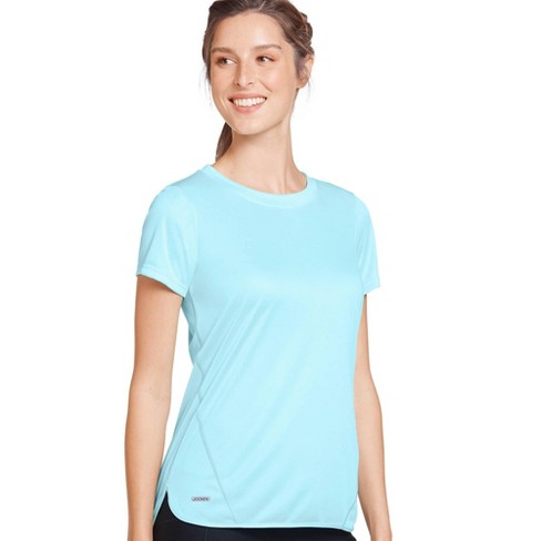 Jockey Women Hi-lo Performance Tee L Mint Petal : Target
