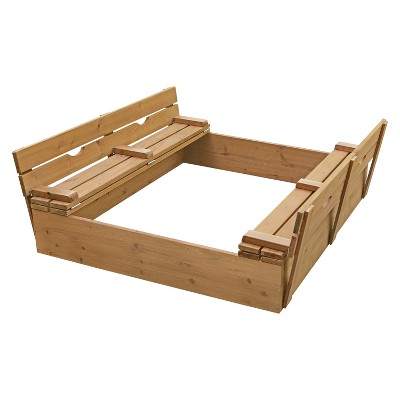 Covered 2-Bench Sandbox