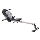 Stamina ATS Air Rower | Rowing Machine | LCD Monitor | Dynamic Air Resistance | Folding Design | Tone Muscle and Improve Heart Health, Black/Chrome