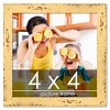 PosterPalooza | Square Shabby Chic Yellow Picture Frame - UV Acrylic, Foam Board Backing, Hanging Hardware - 2 of 4