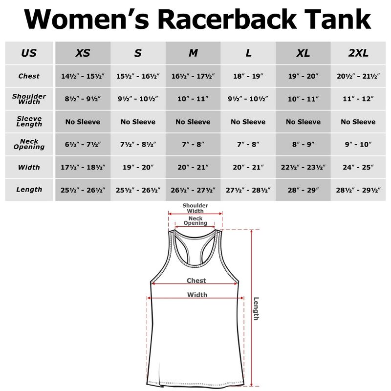 Women's Sleeping Beauty Aurora Profile Racerback Tank Top, 3 of 4