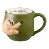 19 oz Green Slow Sloth Earthenware Mug - 4 of 4