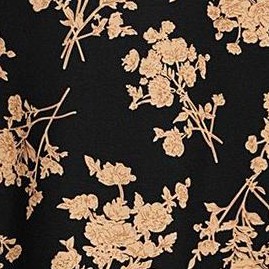 black background with yellow flowers